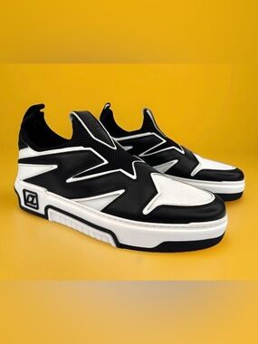 Christian Louboutin Astroflash Leather Slip-on Logo Ace Sneakers EU 43 - US 10